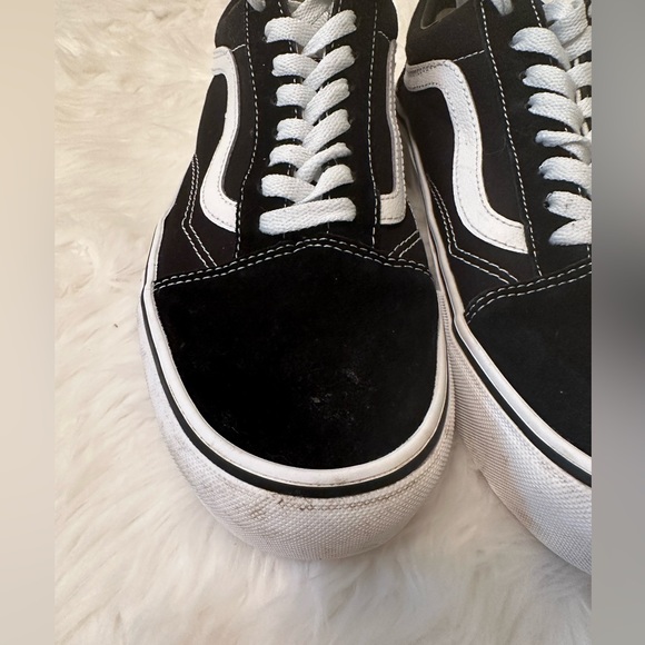 Vans Old Skool Classic Skate Shoes Black/White Mens Size 9 Suede. - Picture 2 of 9